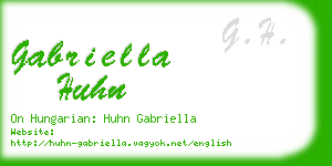 gabriella huhn business card